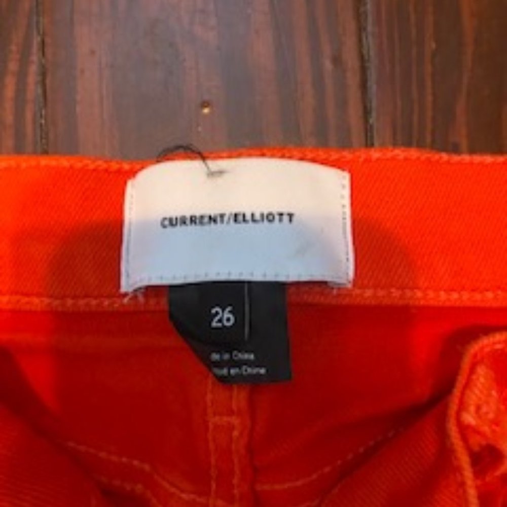 CURRENT/ELLIOTT The Kick cropped mid-rise straight-leg jeans